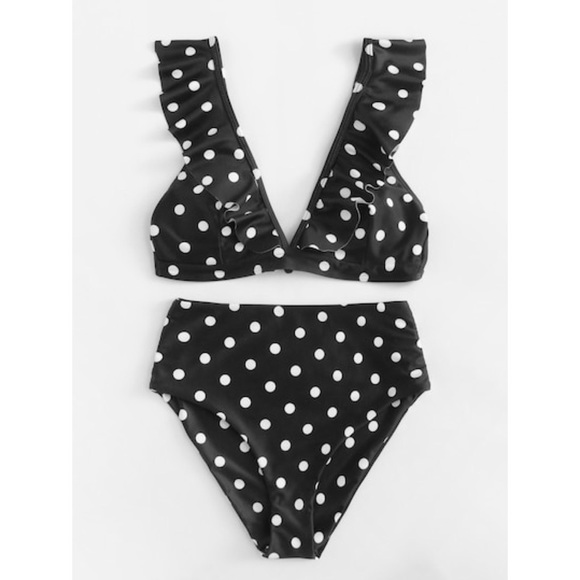 ♡ high waisted ruffle top bikini set ♡ - Picture 2 of 11